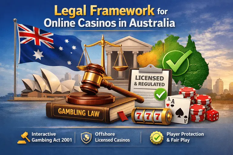 Legal Framework for Online Casinos In Australia